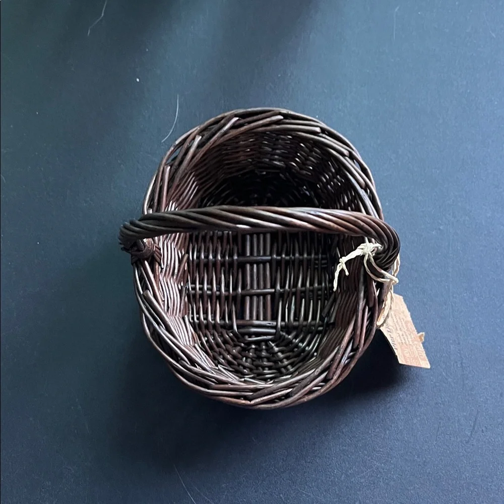 Pier 1 Brown Willow Basket with Handle